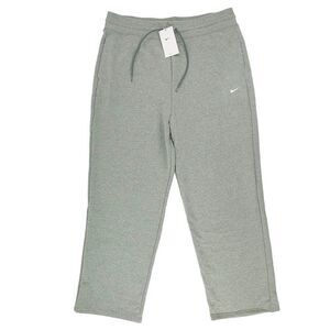 Nike Women's Size XL Gray Sweatpants Fleece Drawstring Dri Fit FB5581-091 NWT